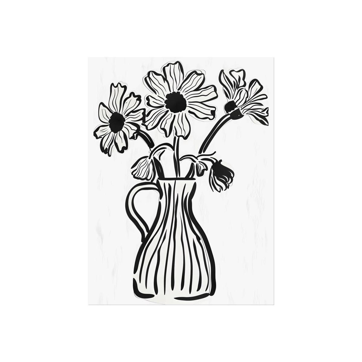 Flowers in a Single Line, art print, view 2