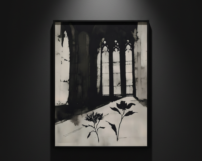 Flowers in the Nave, art print