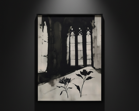Flowers in the Nave, art print