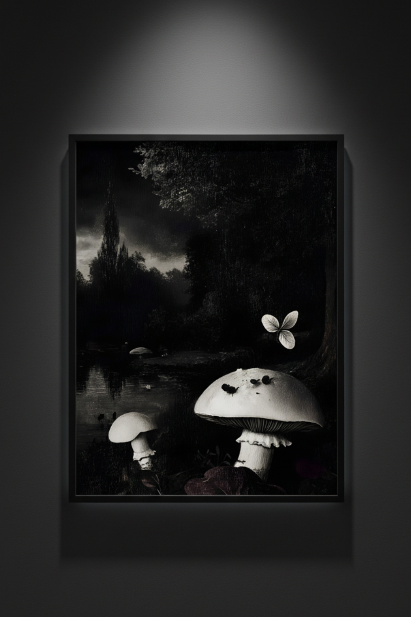 Forest of the Forgotten | Gothic Botanical Fine Art Paper Print artwork image