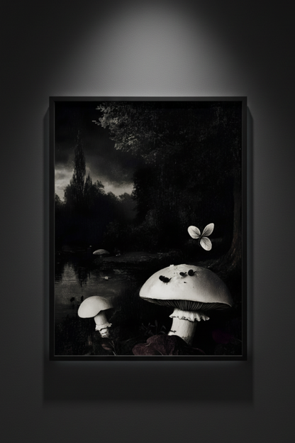 Forest of the Forgotten | Gothic Botanical Fine Art Paper Print artwork image