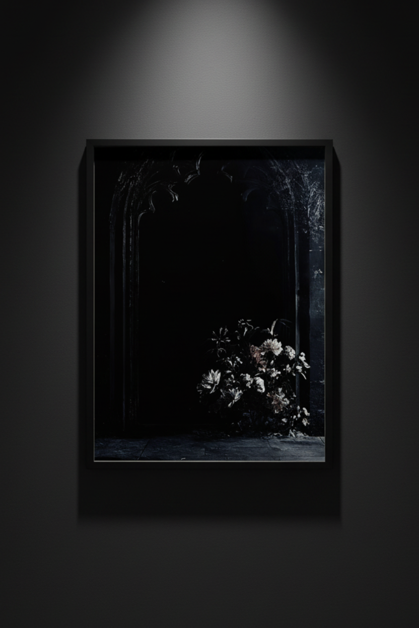 Funeral Bloom dark floral fine art artwork