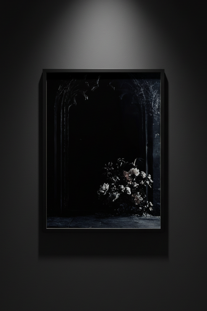 Funeral Bloom dark floral fine art artwork