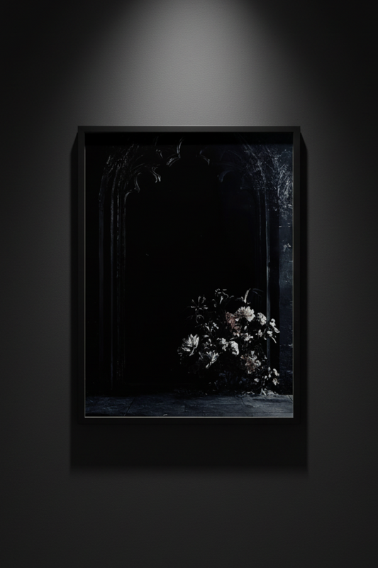 Funeral Bloom dark floral fine art artwork