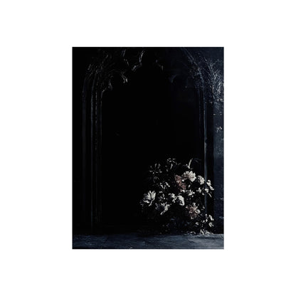 Funeral Bloom dark gothic flowers fine art poster