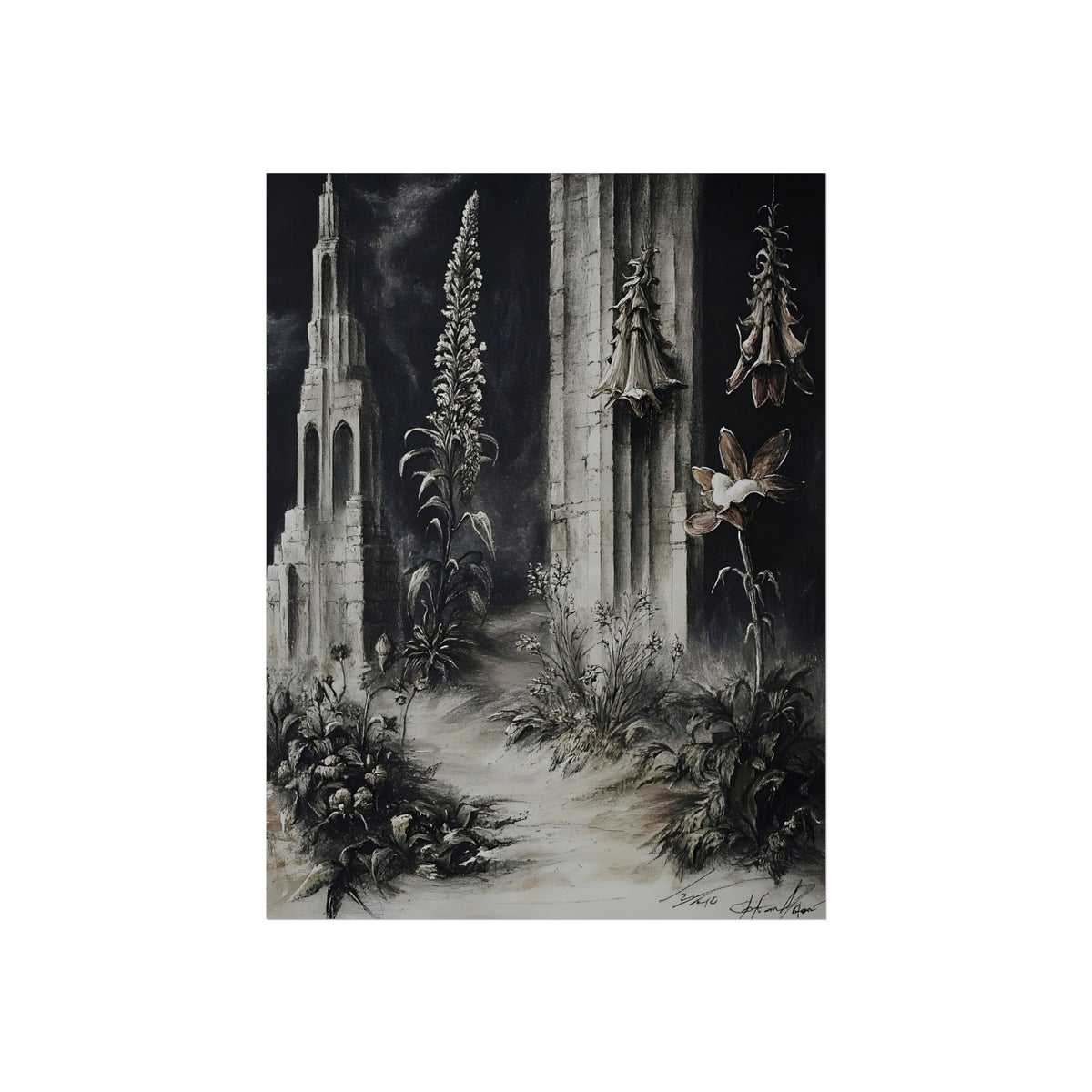 Gothic Garden fine art paper print wall display