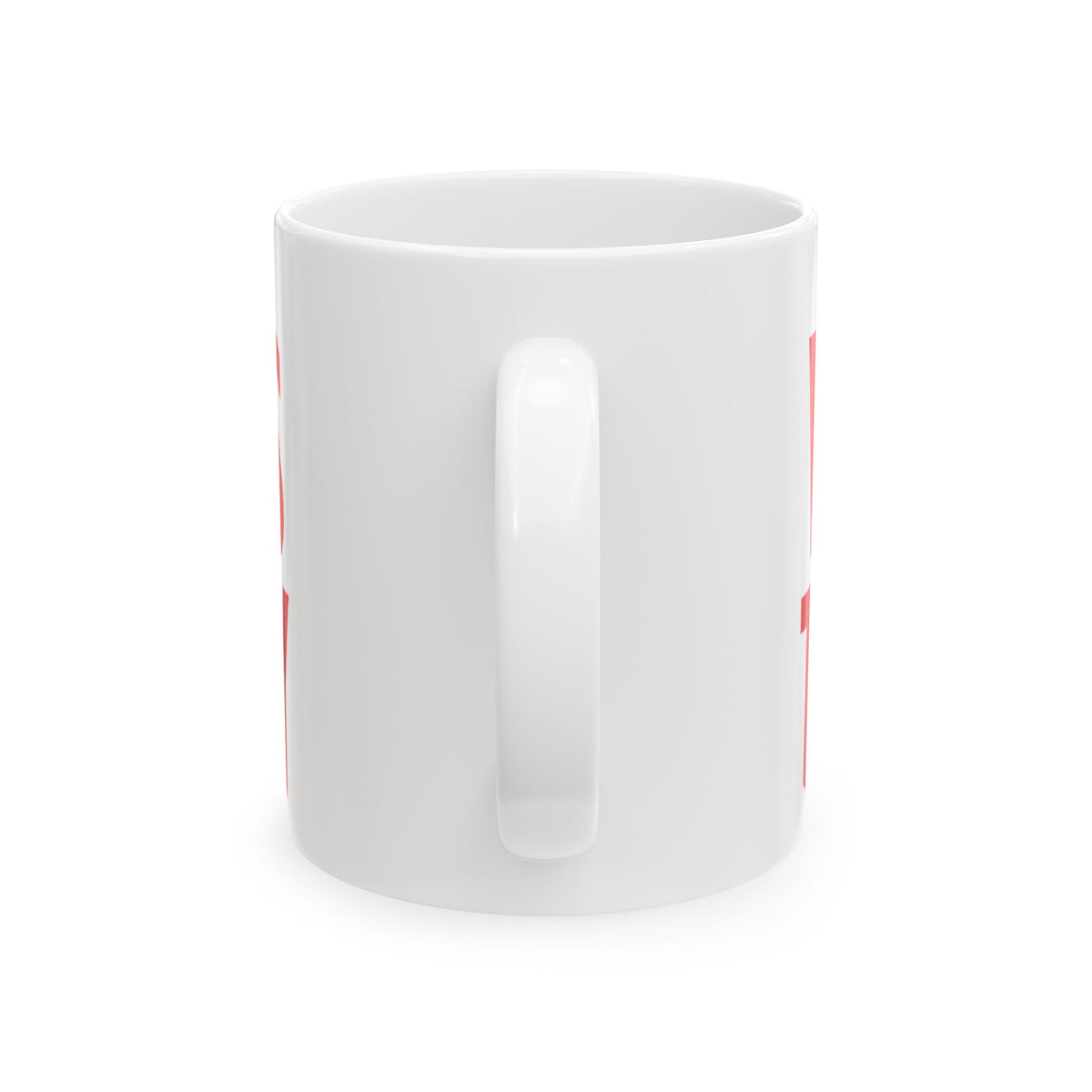 Funny coffee mug printed with "I DID EVERYTHING THEY SAID / WHERE IS THE MONEY", back view showing the handle