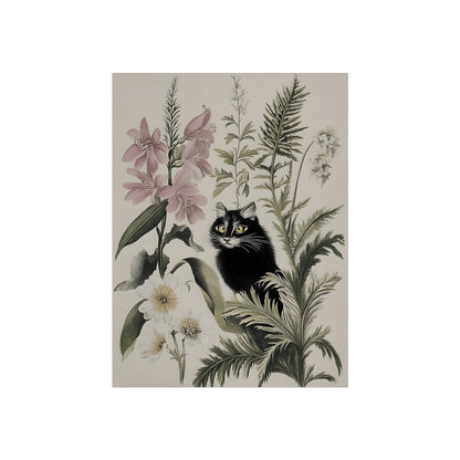 Ink & Ivy | Gothic Floral Fine Art Poster fine art poster mockup displayed in an interior setting.