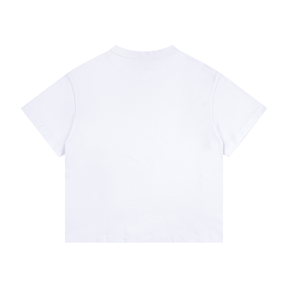 Kids’ loose-fit drop-shoulder tee with a black cat beside houseplants and an open book, Houseplants Hear All My Spoilers front print