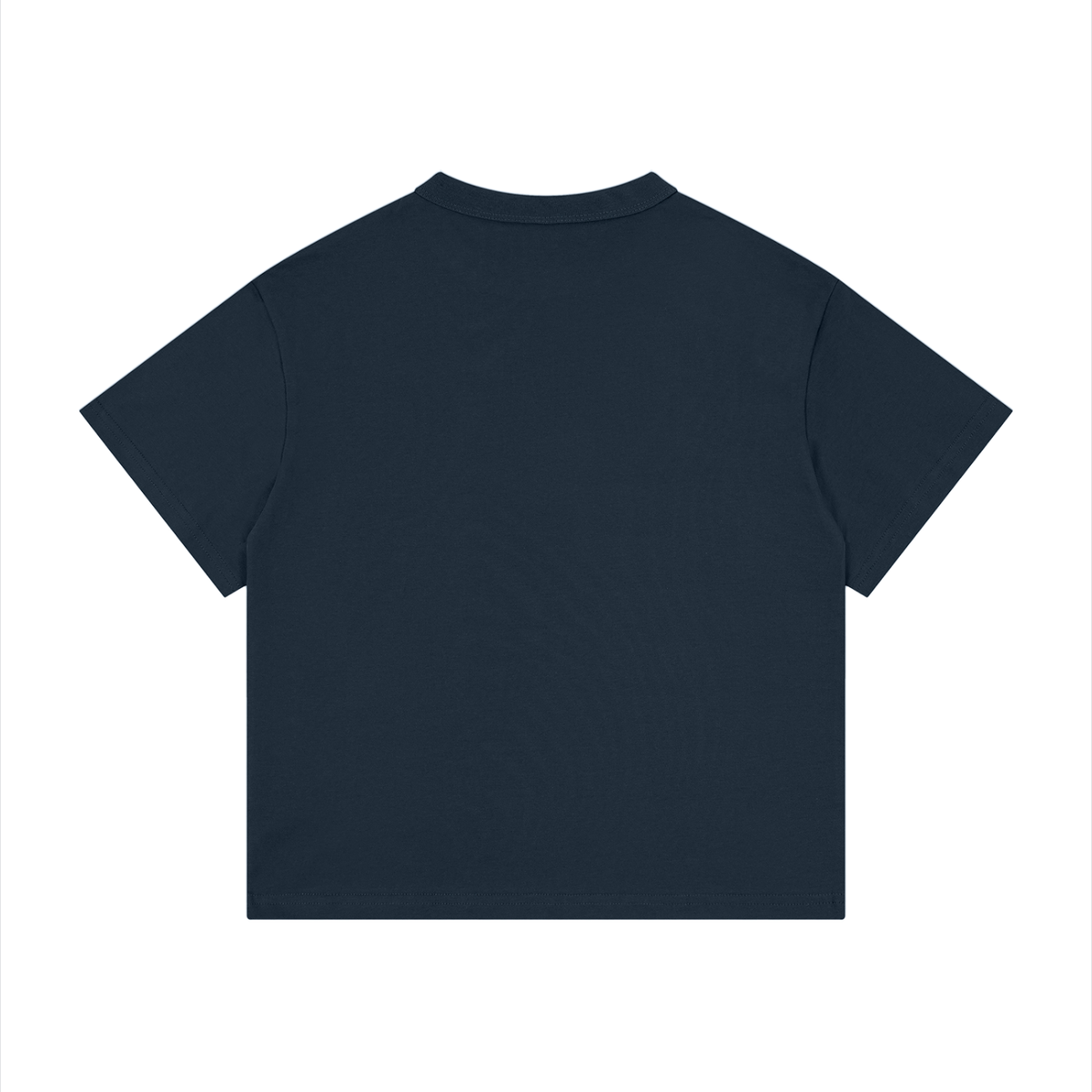 Kids’ loose-fit drop-shoulder tee with a black cat walking over old books under a crescent moon, Thorny Chapters & Soft Paws front print