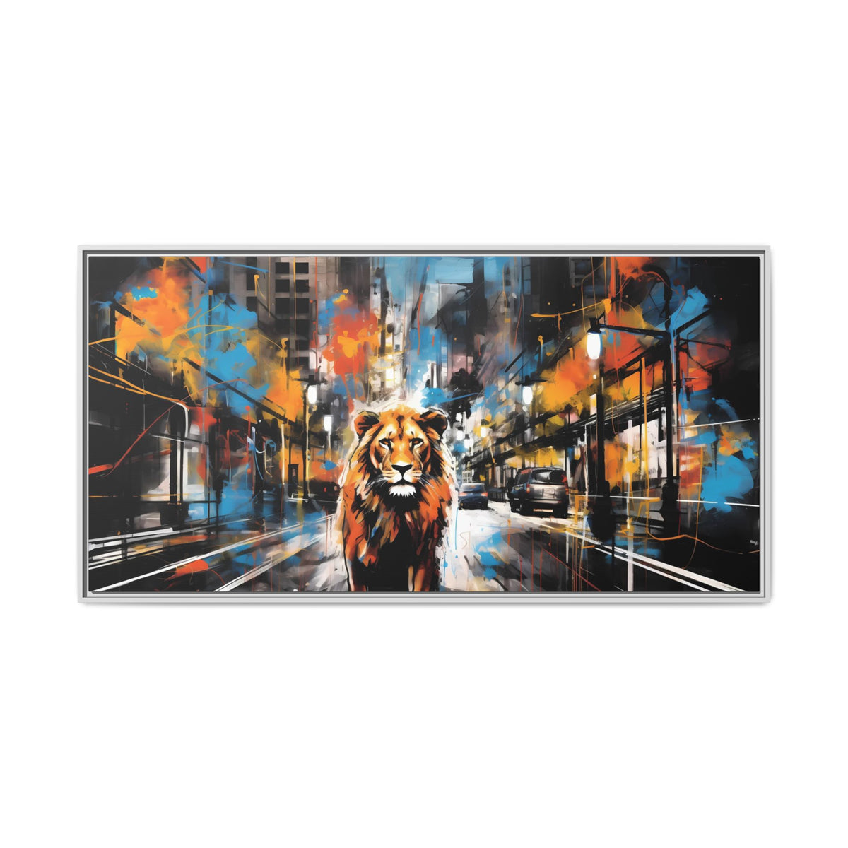 King of the Streets framed canvas display view