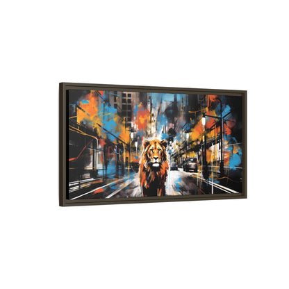 King of the Streets horizontal framed canvas mockup