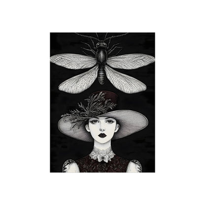 Lady Beneath the Winged Insect, art print, view 2