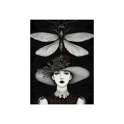 Lady Beneath the Winged Insect, art print, view 3