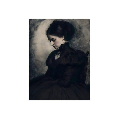 Lady Nocturne gothic woman portrait fine art poster
