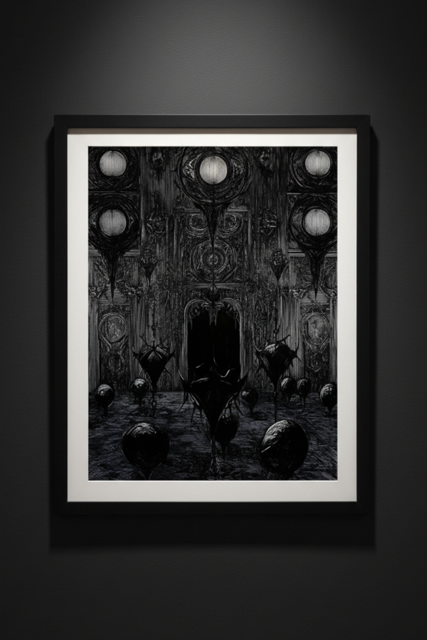 Lanterns in the Nave, art print