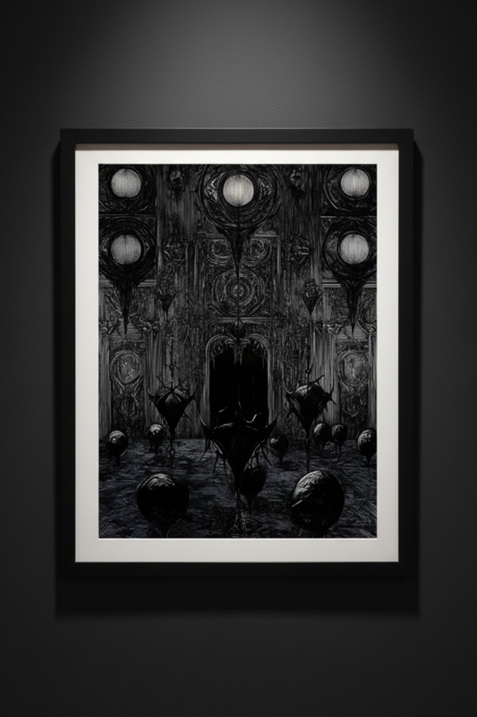 Lanterns in the Nave, art print