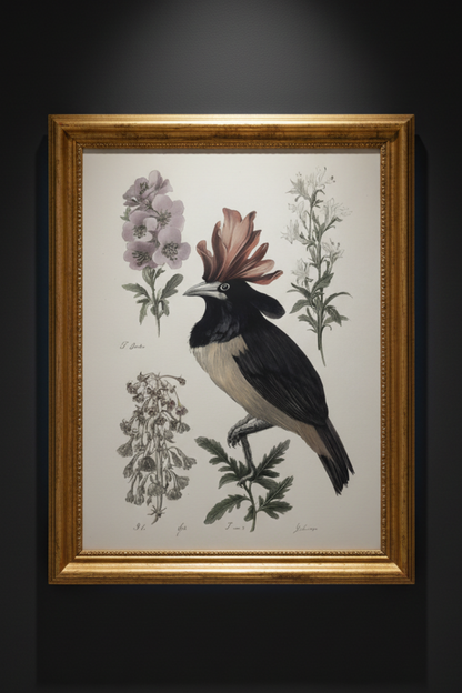 Last Song of the Manor | Dark Botanical Fine Art Paper Print artwork image
