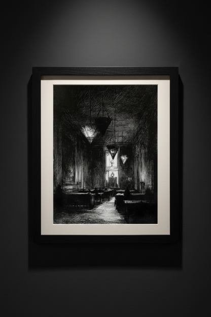 Light at the End of the Hall, art print