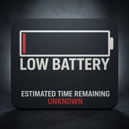 Low Battery Mouse Pad – Funny Tired Office Desk Decor
