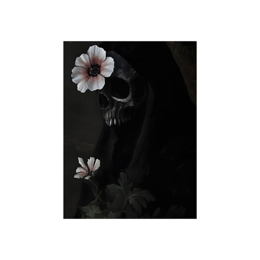 Memento in Bloom | Gothic Botanical Fine Art Paper Print artwork