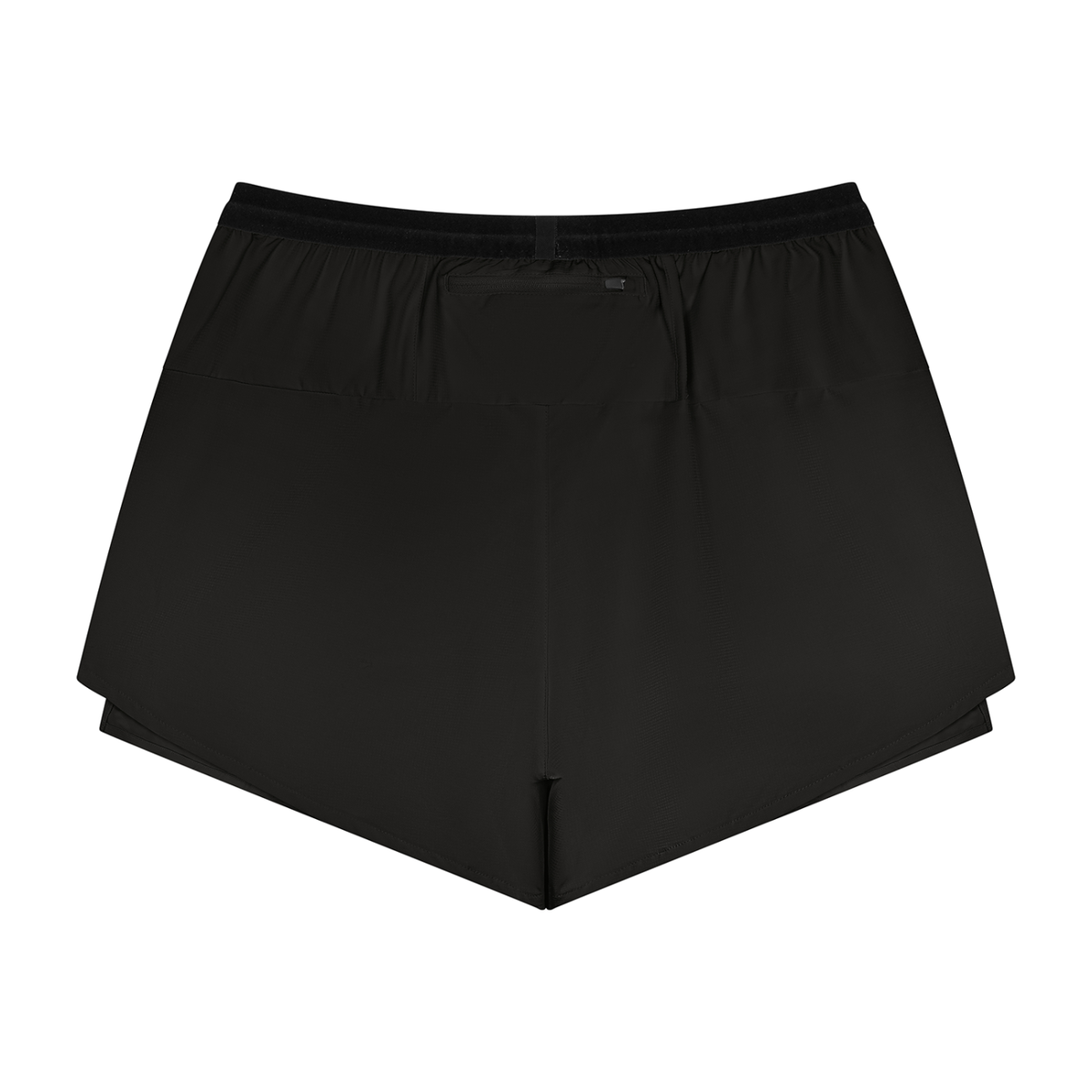 Men's 2-in-1 Compression Shorts in black, alternate angle