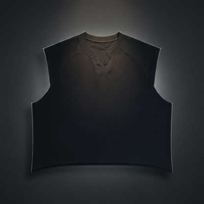 Men's Boxy Raw Hem Tank Top, view 1