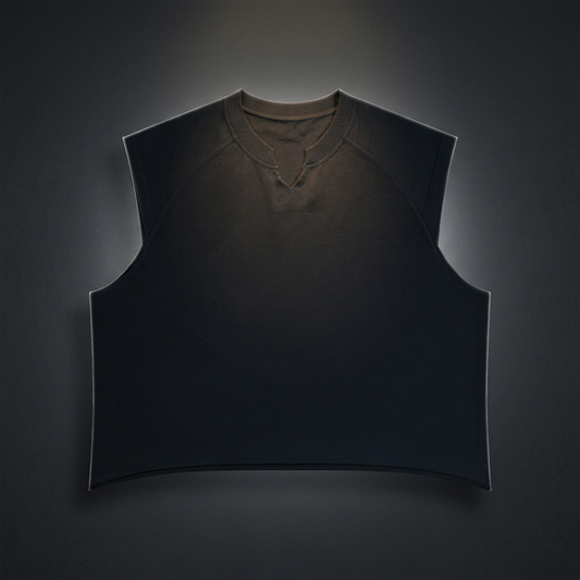 Men's Boxy Raw Hem Tank Top, view 1
