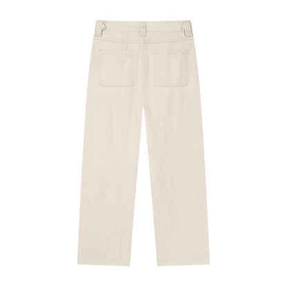 Men's Classic Solid Straight Leg Jeans in mild apricot, alternate angle