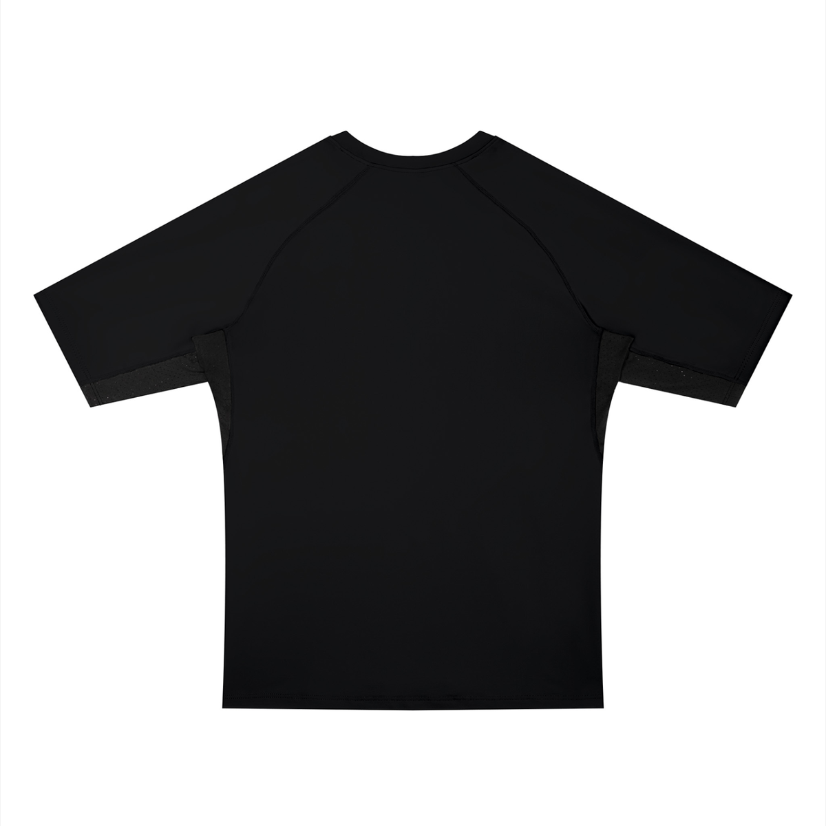 Men's Color Block Bodycon T-Shirt in black, alternate angle