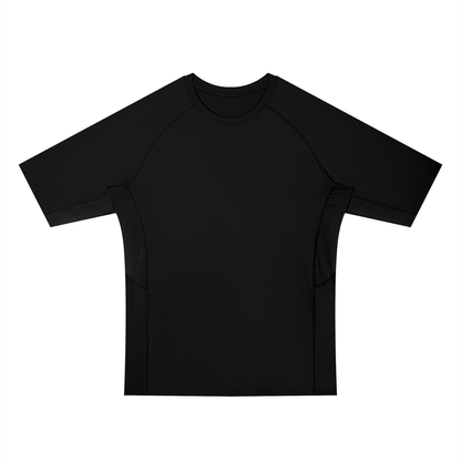 Men's Color Block Bodycon T-Shirt in black