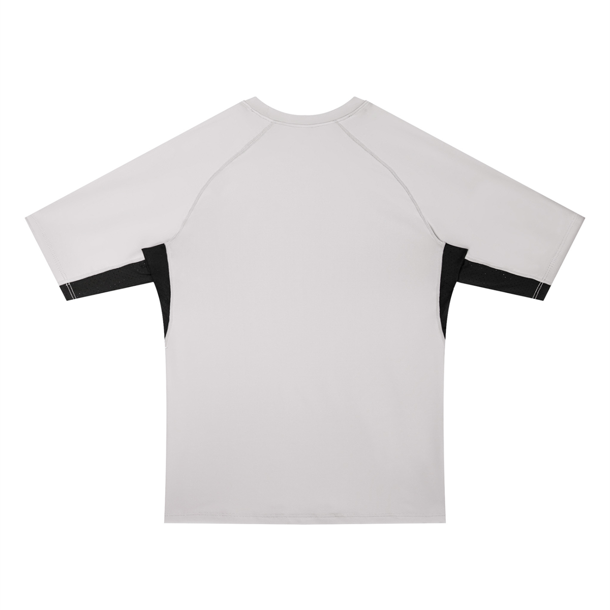 Men's Color Block Bodycon T-Shirt in light gray, alternate angle