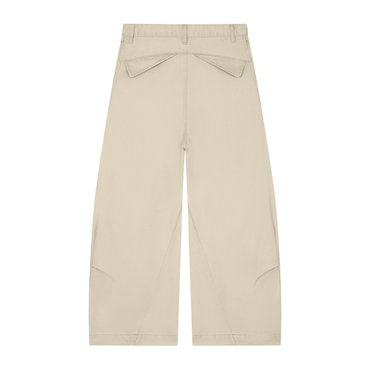 Men's Cotton Barrel Leg Pants in mild apricot, alternate angle