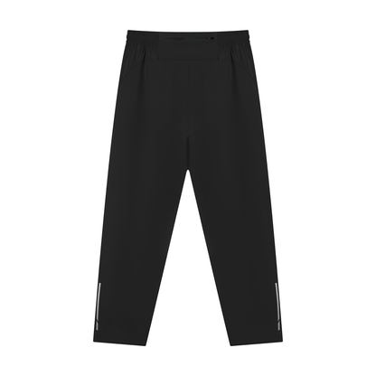 Men's Drawstring Joggers in black, alternate angle