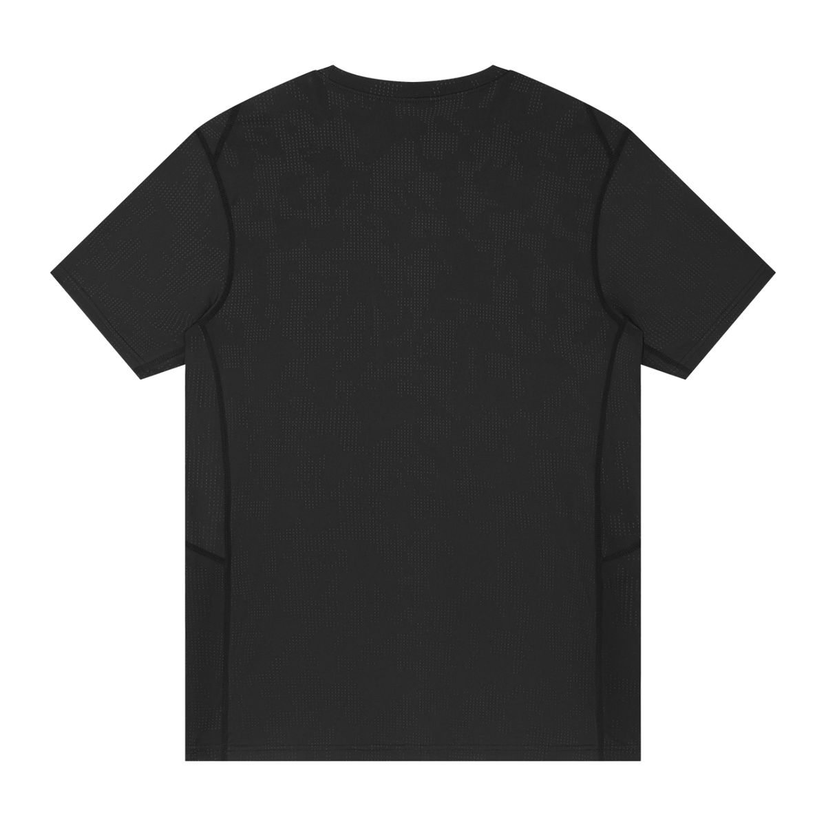 Men's Jacquard Regular Fit T-Shirt in black, alternate angle