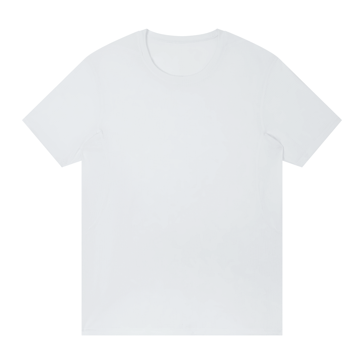 Men's Jacquard Regular Fit T-Shirt in white