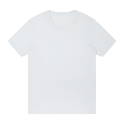 Men's Jacquard Regular Fit T-Shirt in white