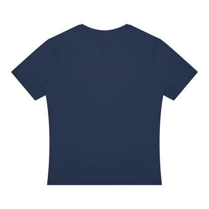 Men's Lightweight Performance T-Shirt in navy blue, alternate angle