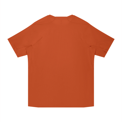 Men's Lightweight Training T-Shirt in orange, alternate angle