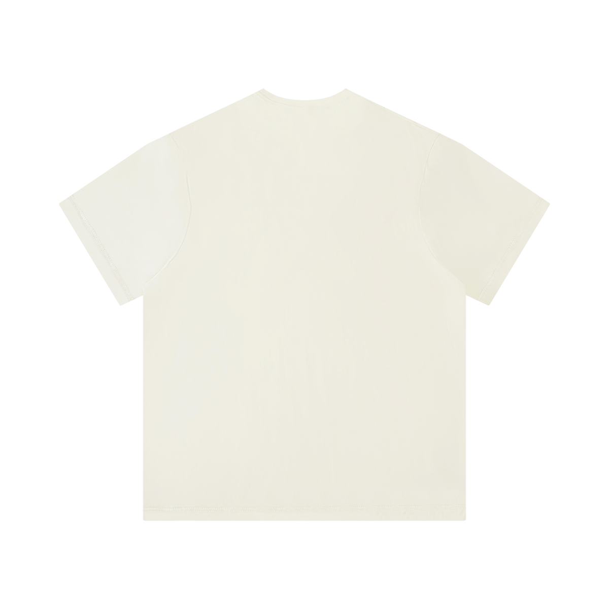Men's Loose Fit Solid Color T-Shirt in apricot, alternate angle