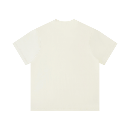 Men's Loose Fit Solid Color T-Shirt in apricot, alternate angle