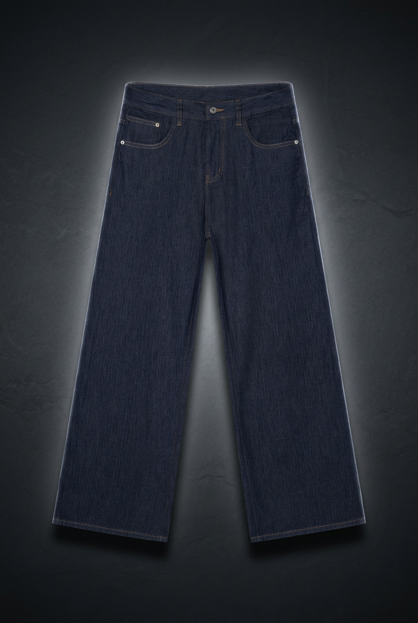 Men's Loose Fit Wide Leg Jeans