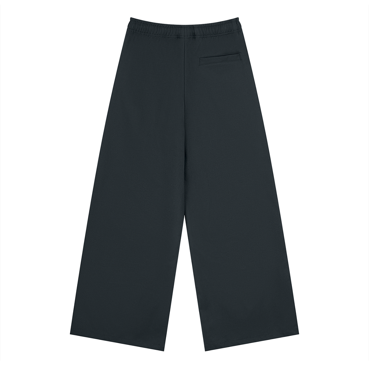 Men's Loose Straight Leg Pants in black, alternate angle