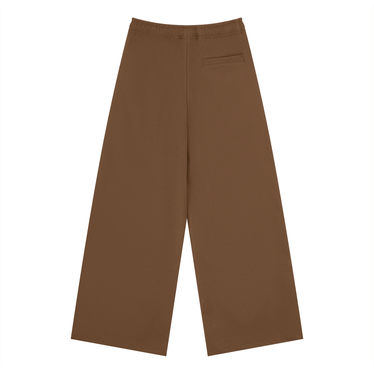 Men's Loose Straight Leg Pants in coffee, alternate angle