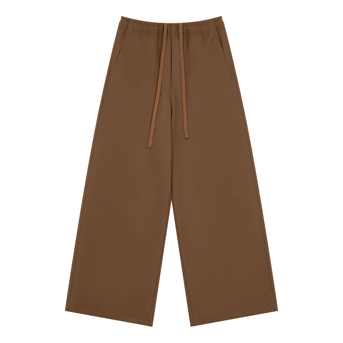 Men's Loose Straight Leg Pants in coffee