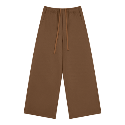 Men's Loose Straight Leg Pants in coffee