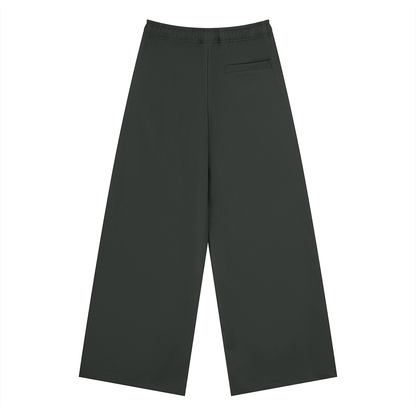 Men's Loose Straight Leg Pants in dark gray, alternate angle