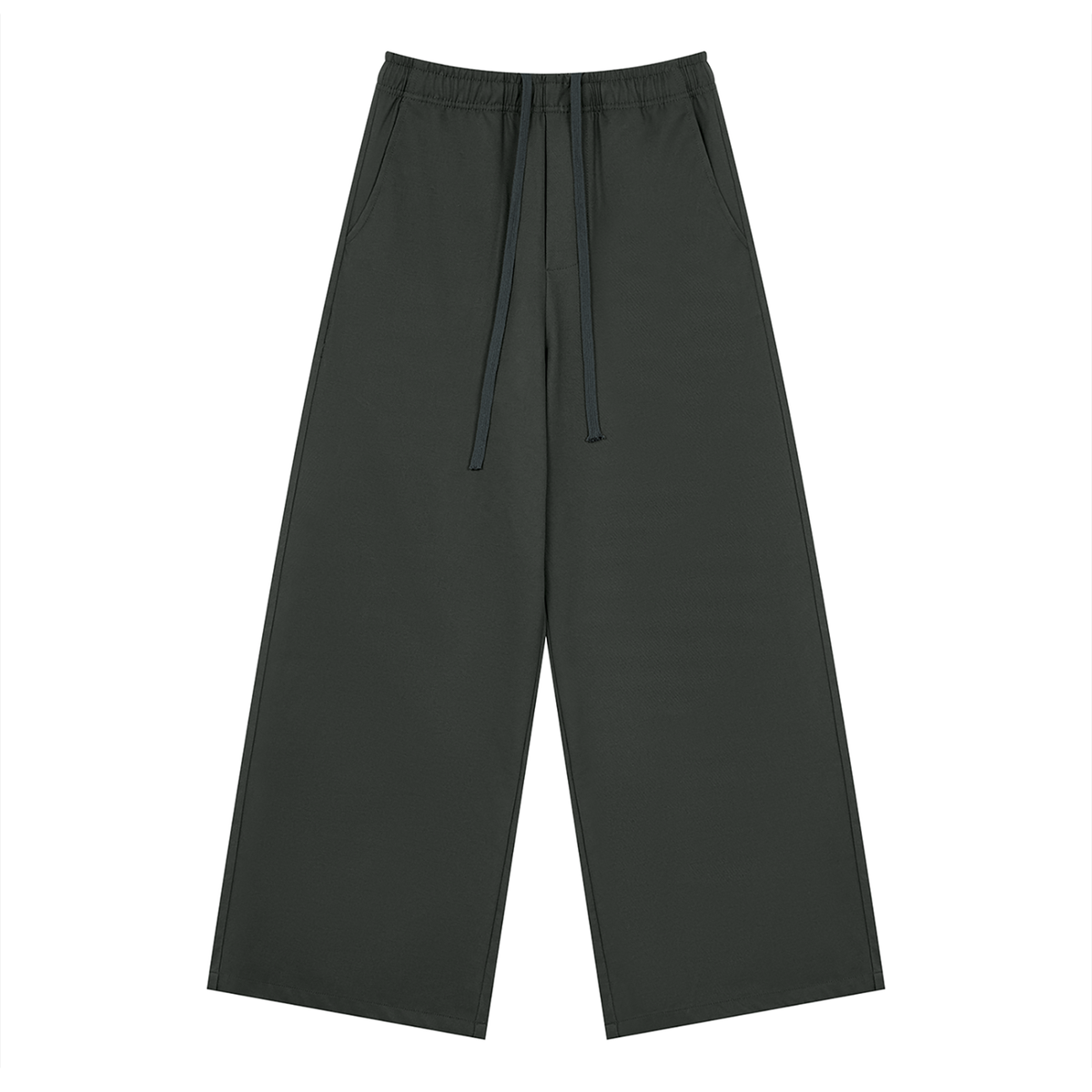 Men's Loose Straight Leg Pants in dark gray