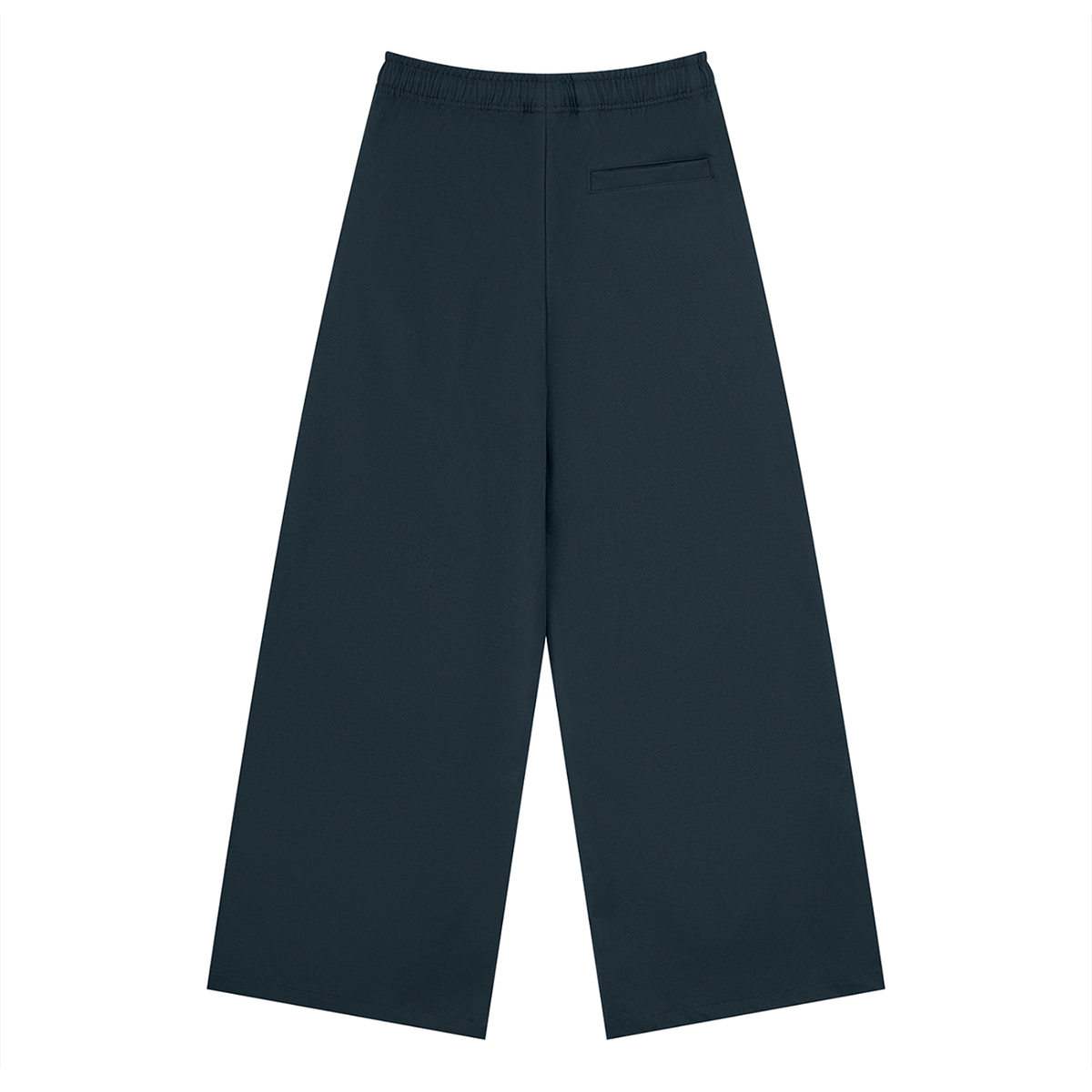 Men's Loose Straight Leg Pants in navy blue, alternate angle