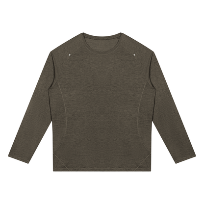 Men's Paneled Performance T-Shirt in brown
